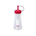 ドレッシングボトル レッド 容量350ｍｌ (100円ショップ 100円均一 100均一 100均)
