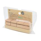  из дерева дисплей булавка Short 2.5×2.5×1.8cm 4 штук (100 иен магазин 100 иен единообразие 100 единообразие 100.)