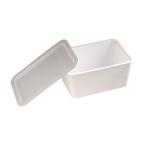 ストレージボックス　フタ付　２５．７×１８．８×高さ１１．５ｃｍ　ホワイト