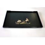 長角盆 波うさぎ 15.9×25.5cm (100円ショップ 100円均一 100均一 100均)