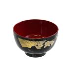 汁椀 山吹 黒 電子レンジ・食洗機対応 満量350ｍｌ (100円ショップ 100円均一 100均一 100均)