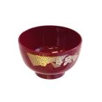 汁椀 山吹 朱 電子レンジ・食洗機対応 満量350ｍｌ (100円ショップ 100円均一 100均一 100均)