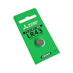 三菱アルカリボタン電池 LR43D/1BP 1.5V (100円ショップ 100円均一 100均一 100均)