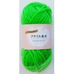 毛糸 カレント アクリル並太 ライトグリーン 30g (100円ショップ 100円均一 100均一 100均)