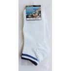 靴下 綿混 ライン くる