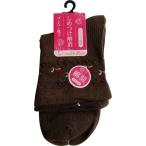 靴下 綿混花柄締付解消ソックス 23~25cm ［色指定不可］ (100円ショップ 100円均一 100均一 100均)