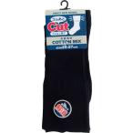 靴下 綿混無地ゴム跡CU