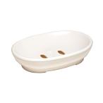 ソープトレー テルマリウム アイボリー 13.1×9.5×高さ3cm (100円ショップ 100円均一 100均一 100均)