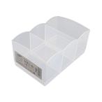  одежда мелкие вещи место хранения box 3 раздел прозрачный 10.5×17× высота 7.9cm (100 иен магазин 100 иен единообразие 100 единообразие 100.)