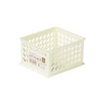 収納ボックス ユニセル アイボリー Sサイズ(10.4×12×高さ6.9cm) (100円ショップ 100円均一 100均一 100均)