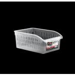 収納ボックス　アレンジ　メッシュボックス　ワイド　クリア