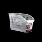 収納ボックス　アレンジ　メッシュボックス　スリム　クリア