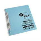A4フラットファイル 再生紙使用 ブルー 2冊入 (100円ショップ 100円均一 100均一 100均)