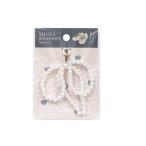 シューズアクセサリー パール&シルバーリボン ［種類指定不可］ (100円ショップ 100円均一 100均一 100均)