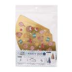 パーティーハット くま柄 FUN PARTY 直径11×16cm 4枚入 (100円ショップ 100円均一 100均一 100均)