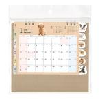 カレンダー 2027 卓上インデックス イヌ写真 (100円ショップ 100円均一 100均一 100均)
