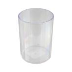  прозрачный простой кейс авторучка подставка круг диаметр 7× высота 9.5cm (100 иен магазин 100 иен единообразие 100 единообразие 100.)