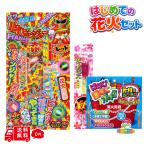はじめての花火 ＜ハナビンジャー＋ 伝統線香花火 心＋固めてポイ＞セット  お試し 少量 ミニサイズ 手持ち花火セット 安心 きれい プレゼント ギフト お祭り