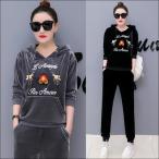  тренировочный верх и низ спорт одежда выставить велюр джерси верх и низ женский тренировочные брюки верх и низ в комплекте салон одежда часть магазин надеты пижама женский осень-зима F-1017