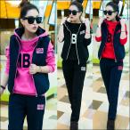 3 позиций комплект тренировочный женский обратная сторона ворсистый теплый s влажный Parker с капюшоном . брюки лучший джерси верх и низ выставить салон одежда женский F-1030