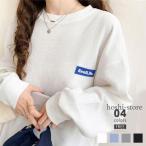 トレーナー レディース 春 大きいサイズ スウェット トップス カットソー 薄手 ゆったり 大きいサイズ ロンt ロングtシャツ 長袖 オーバーサイズ クルーネ