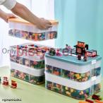 3 слой тип игрушка место хранения Lego блок кейс для хранения Lego кейс для хранения блок игрушка место хранения Lego перегородка . Kids . одна сторона установка блок место хранения box 