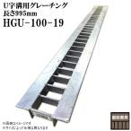 グレーチング 100 U字溝用グレーチング みぞ幅 100mm 乗用車(長さ995mm 幅90mm 高さ19mm) HGU-100-19 (代引き不可)