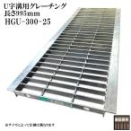 グレーチング 300 U字溝用グレーチング みぞ幅 300mm 乗用車(長さ995mm 幅290mm 高さ25mm) HGU-300-25 (代引き不可)
