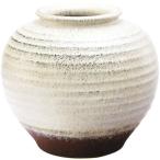 チタン丸花瓶 8号 (信楽焼・花瓶・花入れ・花器・壺・壷・水盤・B010-08)