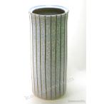 ブルーストライプ傘立 （信楽焼き