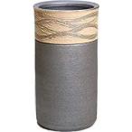 黒さざ波傘立 （信楽焼・陶器・傘