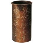 草花紋傘立 （信楽焼き・陶器・傘