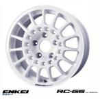 【 ENKEI Sports RC-G5 for GRAVEL 】 15インチ 6.5J 5H-100 +35 ホワイト 1本 (エンケイ スポーツ 軽量ホイール IRS MOTOR SPORT)