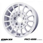 【 ENKEI Sports RC-G5 for GRAVEL 】 15インチ 6.5J 4H-100 +40 ホワイト 1本 (エンケイ スポーツ 軽量ホイール IRS MOTOR SPORT)