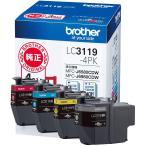 ブラザー工業 【brother純正】インクカートリッジ4色パック(大容量) LC3119-4PK 対応型番:MFC-J6983CDW、MFC-J6583CDW、MFC-J5630CDW 他