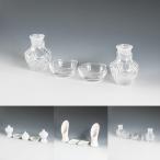 神具 ガラス神具セット ３タイプ 陶器 皿 白 お供え 国産
