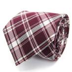  желтохвост k house бренд галстук в клетку tartan проверка шелк мужской wine red BRICK HOUSE