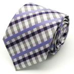  простой fre-zkla bat бренд галстук в клетку .. рисунок мужской лиловый SIMPLE PHRASE CRAVAT