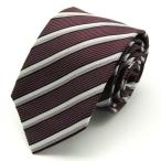re Mu бренд галстук полоса рисунок мульти- полоса шелк мужской wine red LES MUES