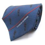  Charles *joru Dan бренд галстук шелк полоса рисунок общий рисунок мужской темно-синий CHARLES JOURDAN