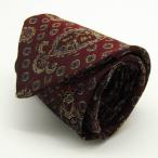 ゲラルディーニ ブランド ネクタイ 総柄 小紋柄 ドット 幾何学模様 シルク PO  メンズ ブラウン GHERARDINI