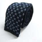 ジョージケント ブランド ネクタイ ニットタイ ドット 花柄 PO メンズ ネイビー george kent