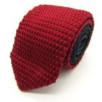 ショッピングニットタイ ブリックハウス ブランドネクタイ ニットタイ バイカラー 無地 PO メンズ レッド BRICK HOUSE