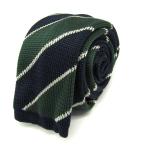 ショッピングニットタイ グローバルワーク ブランド ネクタイ ストライプ柄 ニットタイ 角タイ PO メンズ ネイビー GLOBAL WORK