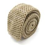 ショッピングニットタイ ダナキャラン ネクタイ ブランド ニットタイ 無地 コットン リネン混 PO メンズ ベージュ Donna Karan