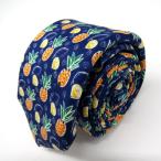  Zara бренд галстук фруктовый дизайн общий рисунок узкий галстук PO мужской темно-синий ZARA