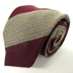  Beams Heart бренд галстук шерсть полоса рисунок шелк .PO мужской wine red BEAMS HEART