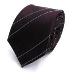 re Mu галстук бренд общий рисунок в клетку шелк PO мужской темно-красный LES MUES