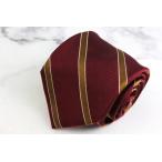 feafaks бренд галстук полоса рисунок шелк сделано в Японии PO мужской wine red FAIRFAX