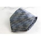  Balenciaga бренд галстук в клетку .. рисунок шелк сделано в Японии PO мужской серый BALENCIAGA